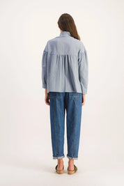 SIMONE BLUE BLOUSE