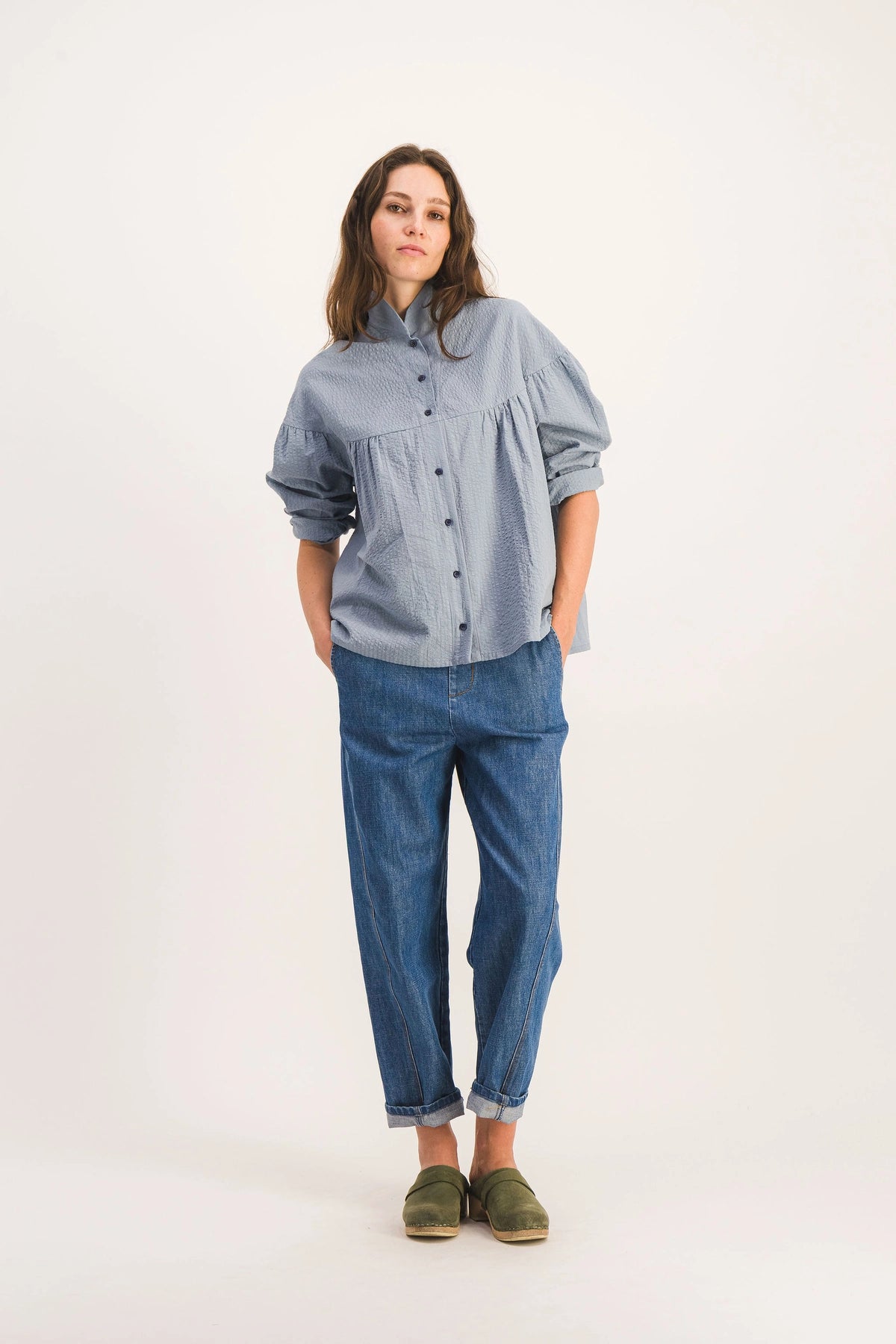 SIMONE BLUE BLOUSE