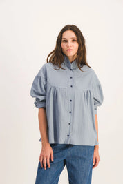 SIMONE BLUE BLOUSE