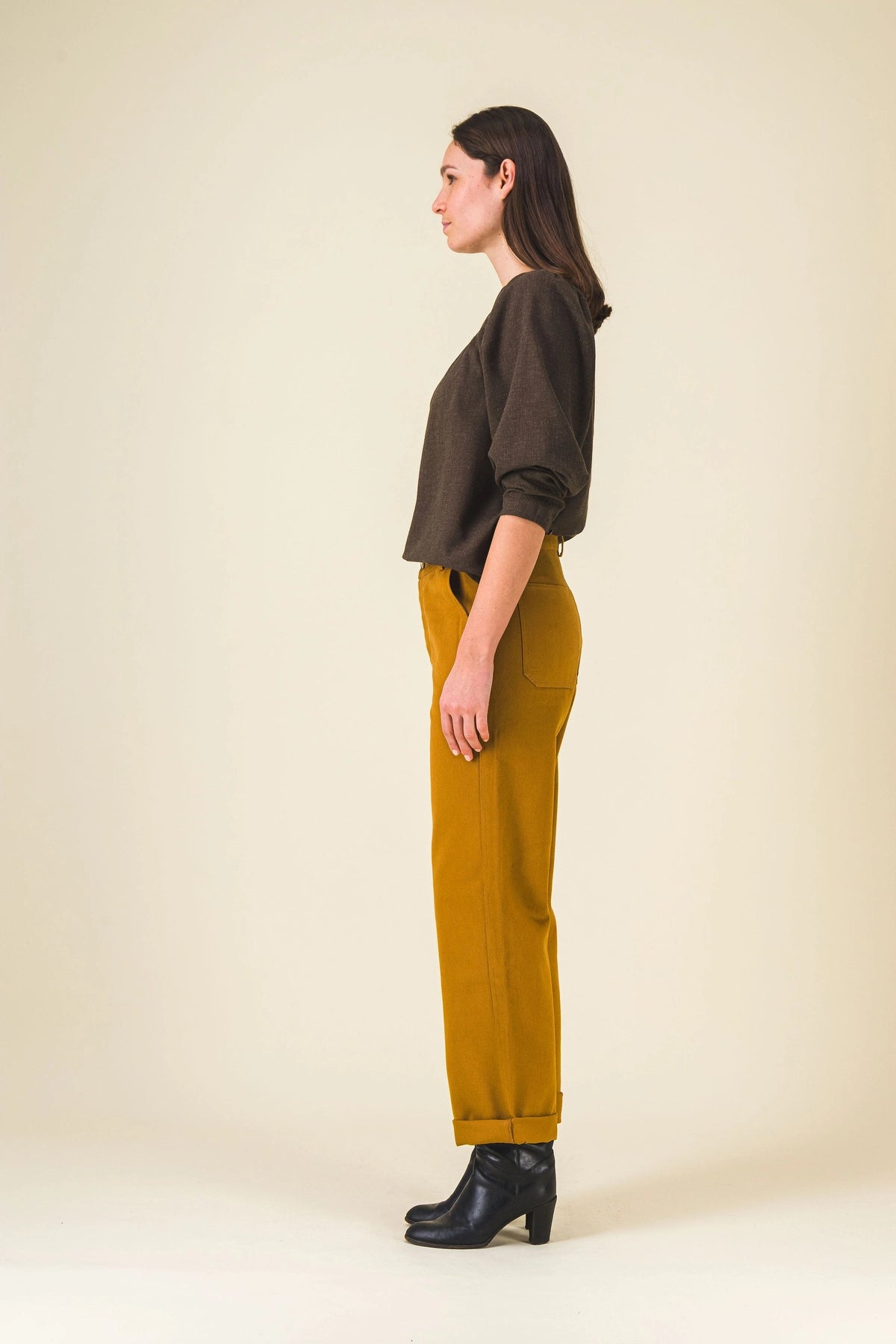 blouse kaki olivette