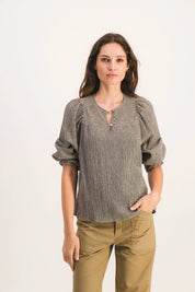 NIKI STRIPED BLOUSE