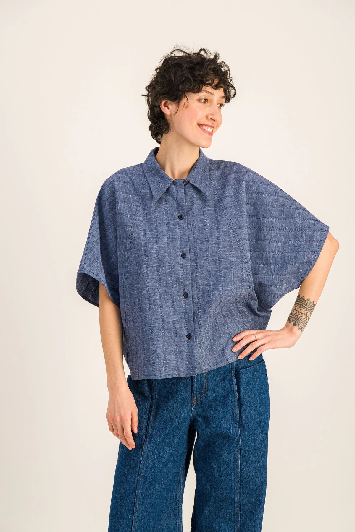 BLUE DONNA SHIRT