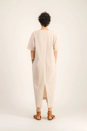 ERNESTINE BEIGE DRESS