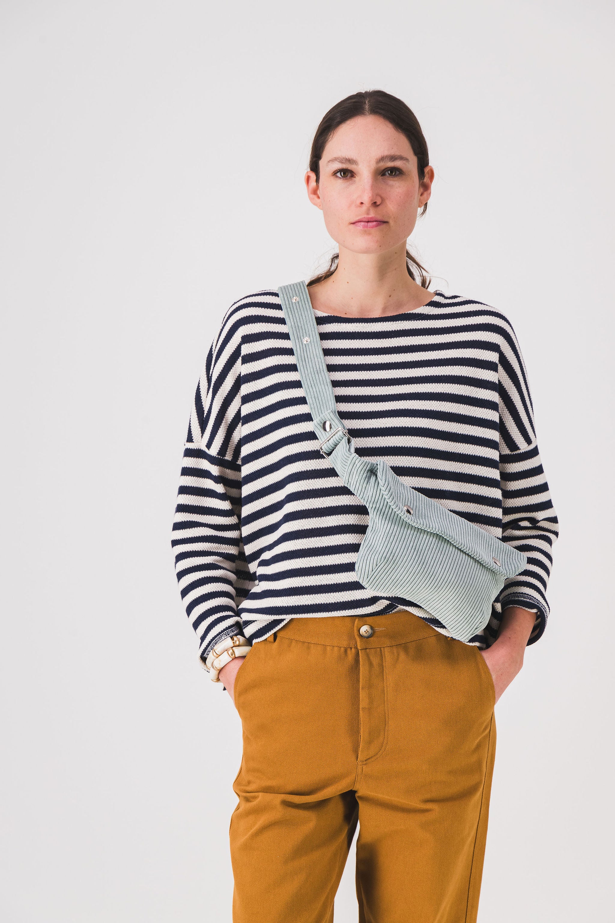 sac banane velours cotele lili