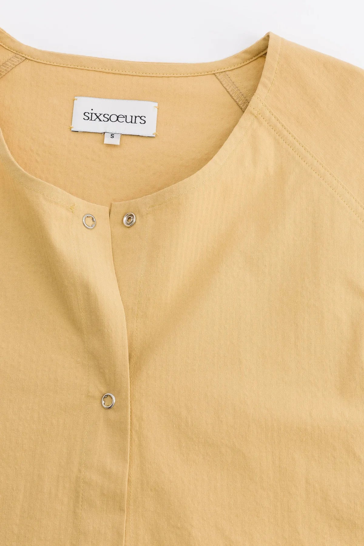 Top-manches-courtes-pressions-seersucker-jaune-paulo_Jaune4.webp