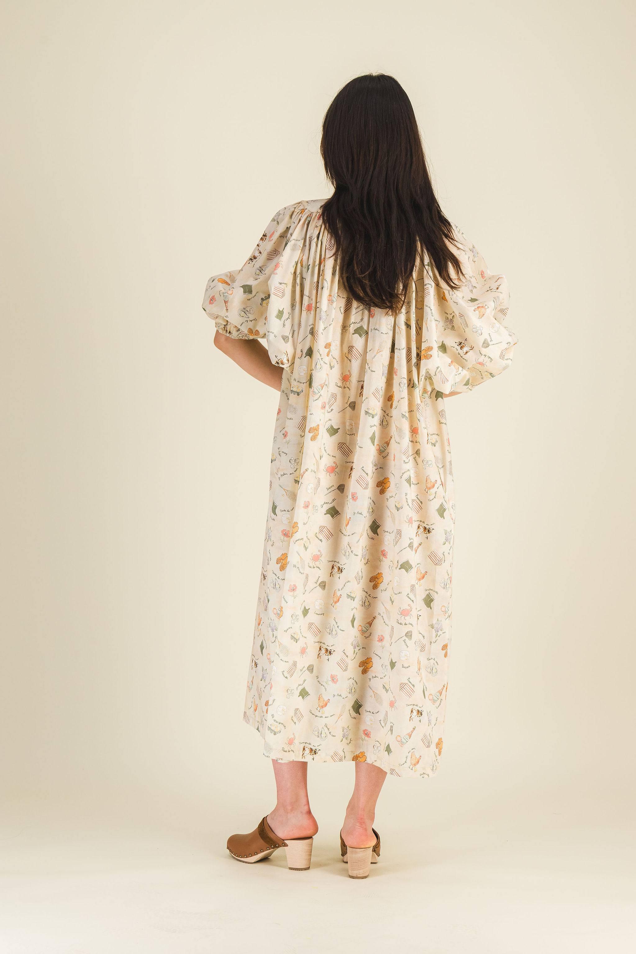 Robe longue imprimée femme Pippa Beige - photo 5